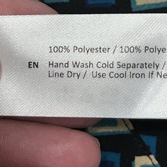 Band of The Free COLETTE TEAL DIAMOND MINI A Line Ruffle SKIRT Women Small New - Picture 8 of 9